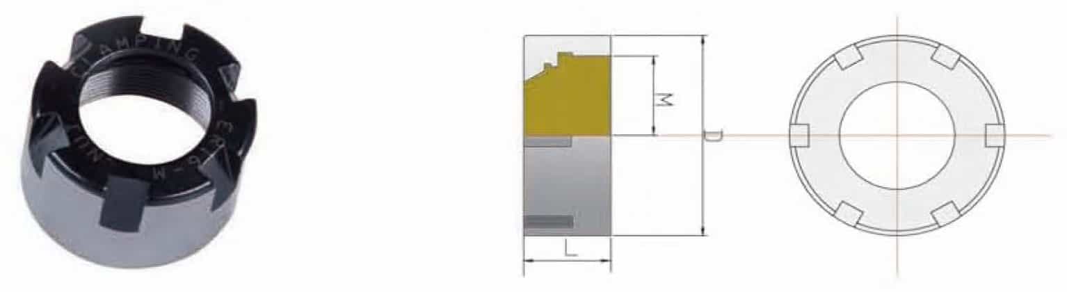 ER-M Spring Collet Nut