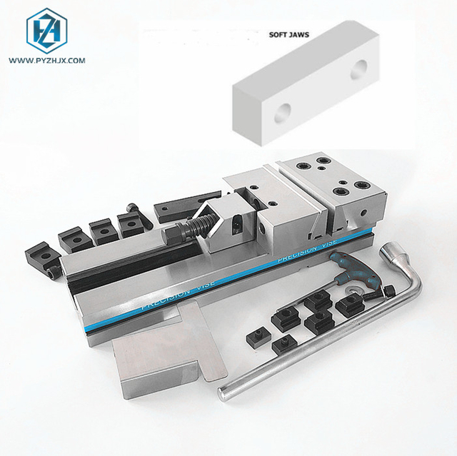 GT Precision Modular Super Vise with Thread Hole Jaws for Aluminum Soft Jaw Installation
